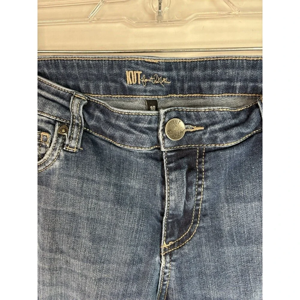 Kut From The Kloth Women’s Jeans Size 10 Diana Dark Blue Denim, Style KP176MA5SF - Picture 3 of 10
